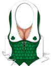 Tablier femme irlandaise Saint-Patrick pour femme vert à motifs de trèfles