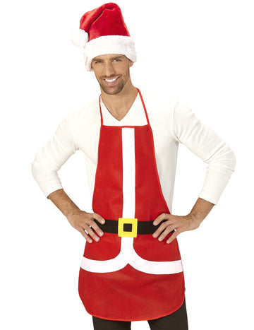 Șorț roșu 75 x 54 cm Crăciun