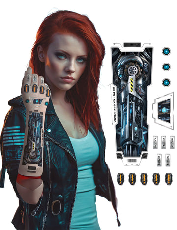 Tatuaj futurist cu braț robotic