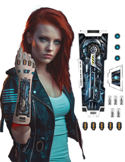 Tatuaj futurist cu braț robotic