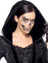 Schelet de transfer de tatuaje Black Adult Halloween