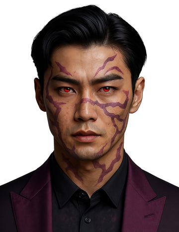 Tatuaje urme de demon violet 