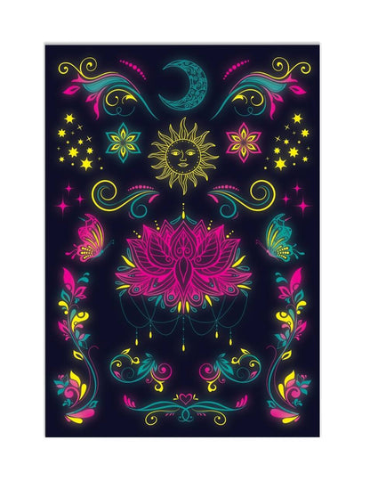 Vue d'ensemble de la planche du Tatouages ornementaux UV pour adulte