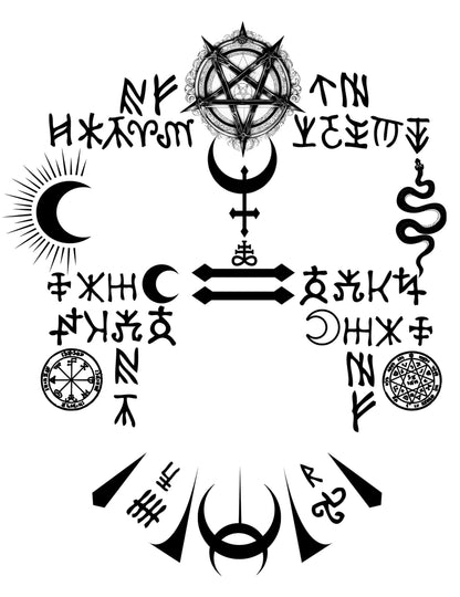 Tatouages visage satanique