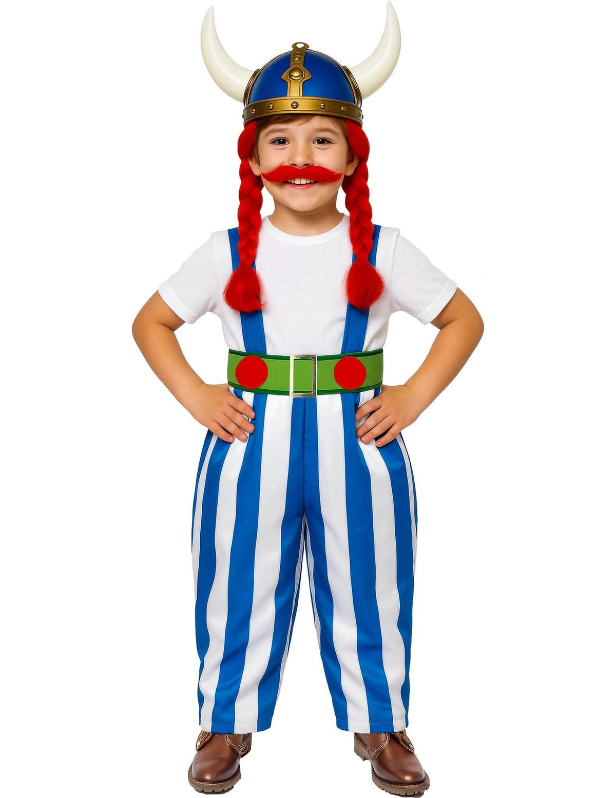 Costum de cuplu galic mic și mare pentru copii
