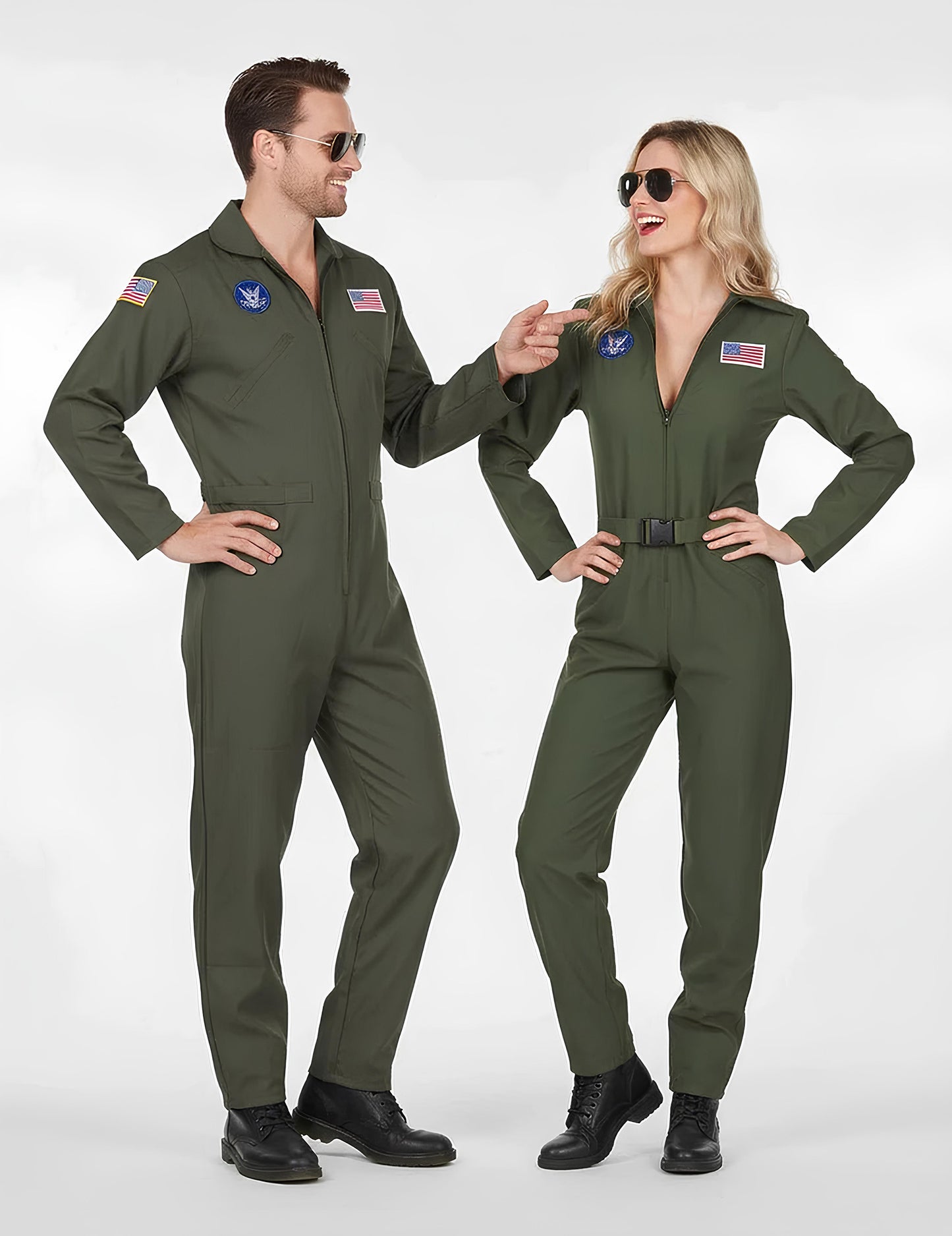 Set costum de pilot de avion pentru bărbați și femei