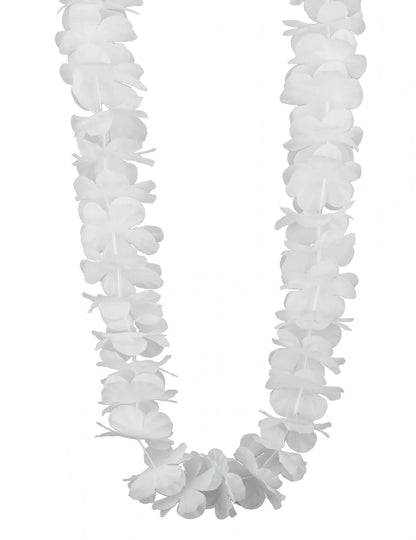 12 coliere hawaiene albe