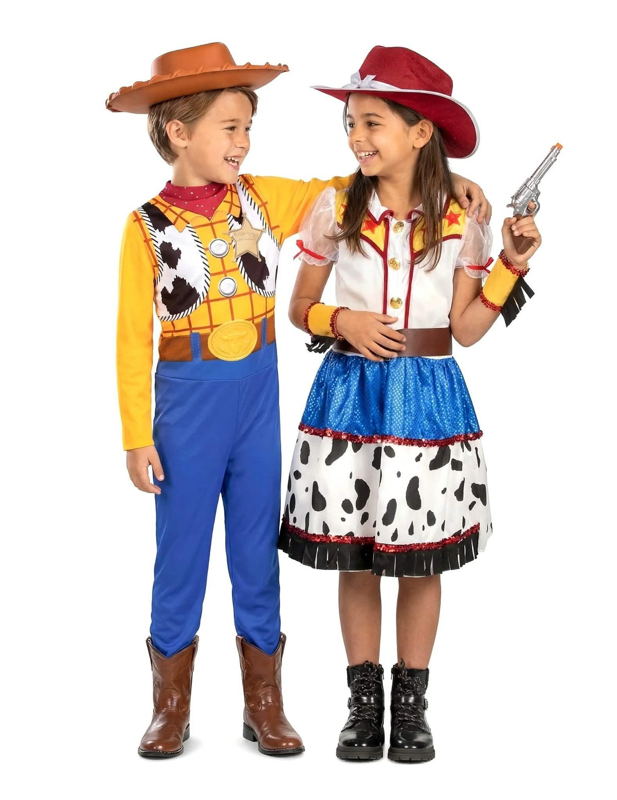 Costum de cuplu Woody Toy Story™ și cowgirl pentru copii