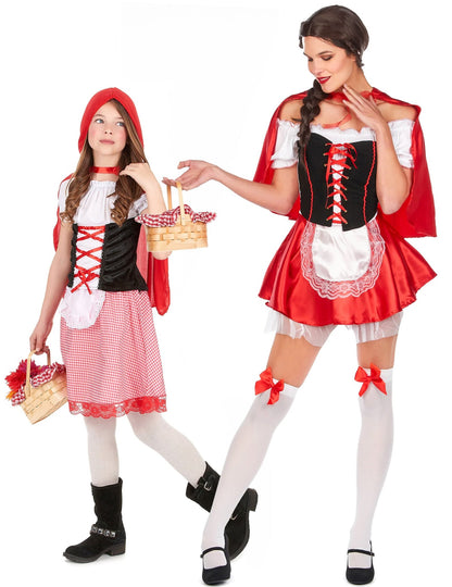 Costum de cuplu Scufița Roșie mamă și fiică