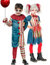 Costum de cuplu clovn colorat pentru copii de Halloween
