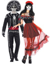 Costum de cuplu schelet mexican Dia de los muertos Halloween adult
