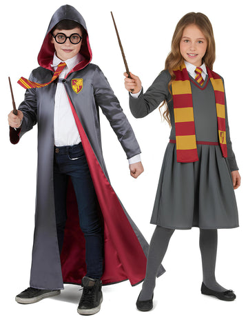 Costum de cuplu vrăjitor ucenic pentru copii