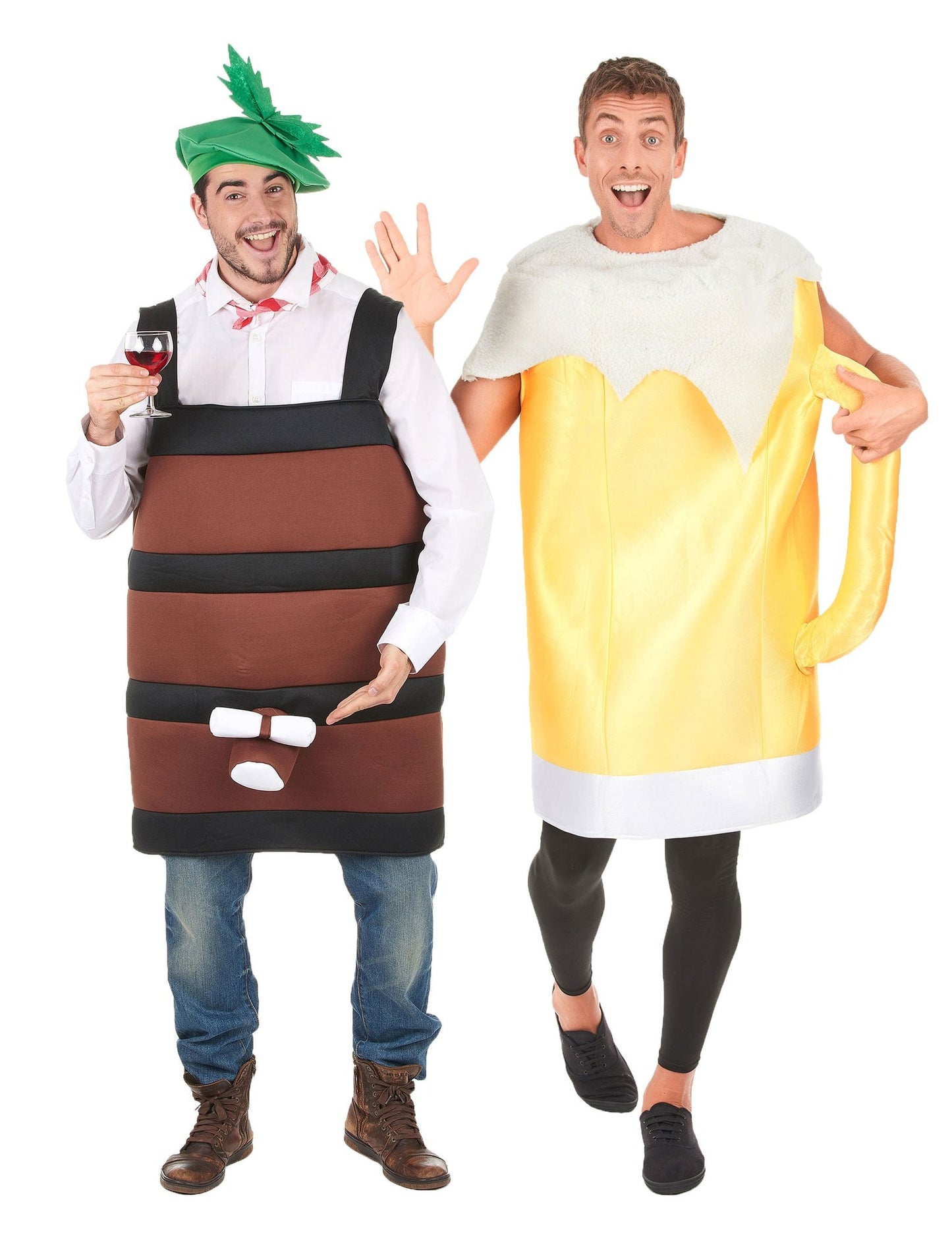 Costum de cuplu butoi și halbă