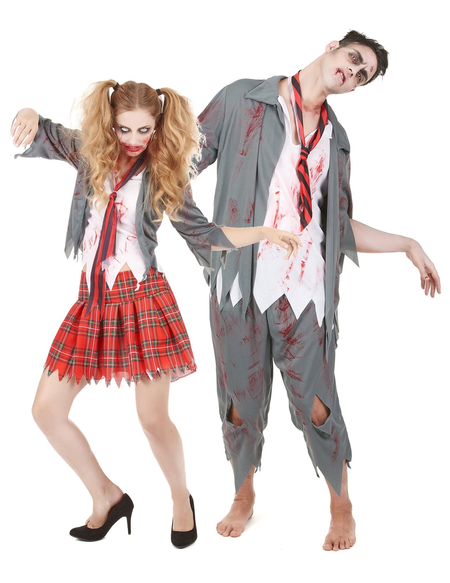 Costum de cuplu zombie de Halloween