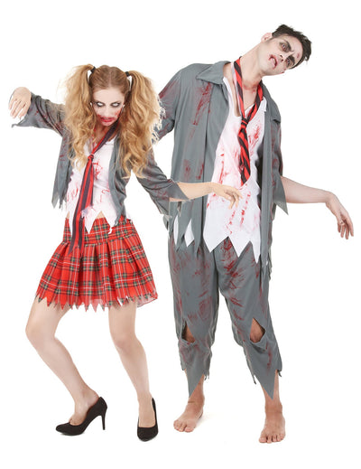 Costum de cuplu zombie de Halloween