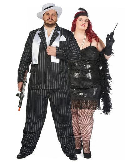 Costum de cuplu mărimi mari Charleston pentru adulți