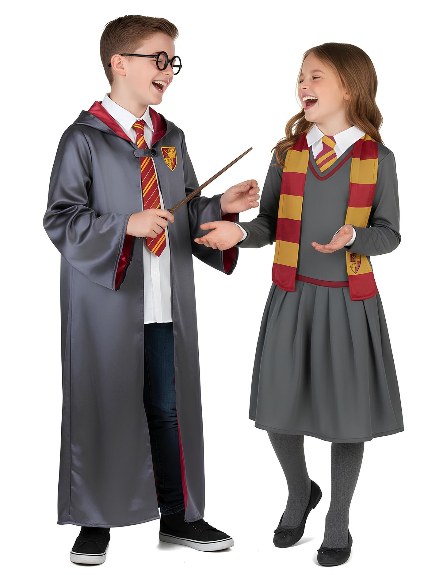 Costum de cuplu vrăjitor ucenic pentru copii