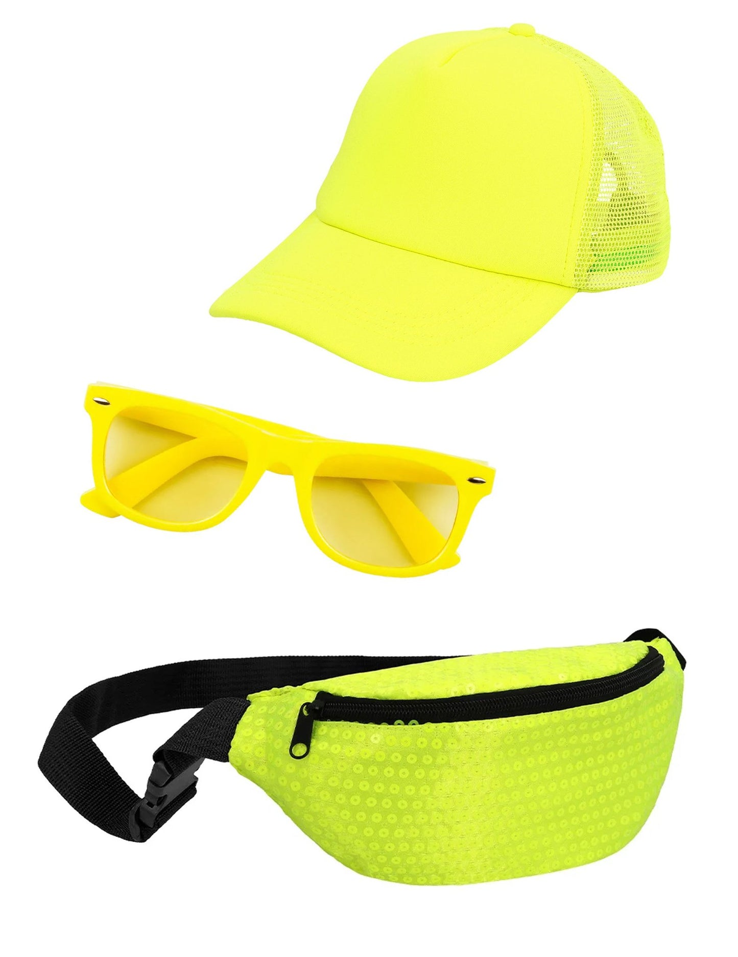 Kit de accesorii galben fluorescent
