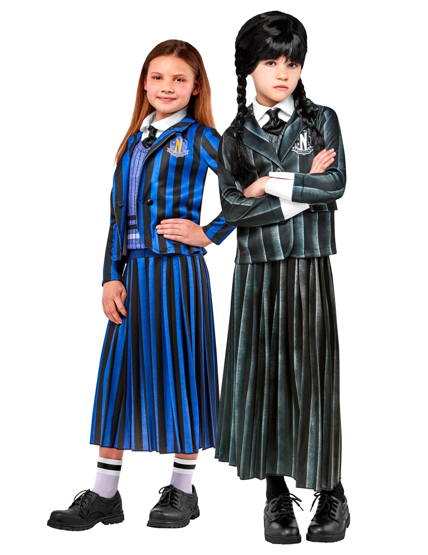 Costum de cuplu uniformă școlară Wednesday Addams™ pentru copii