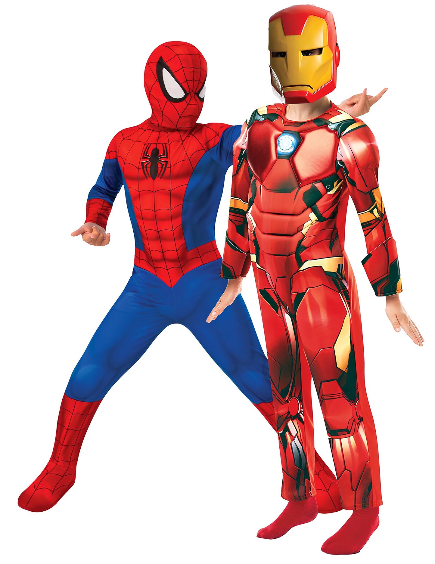 Costum de cuplu Spiderman™ și Iron Man™ pentru copii
