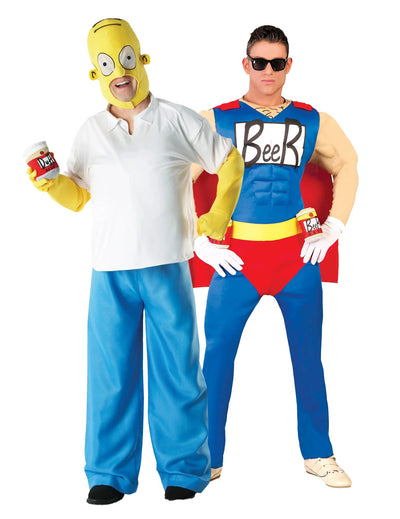 Costum de cuplu Homer Simpson și Beerman pentru adulți