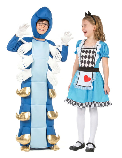 Costum de cuplu Alice și omida pentru copii