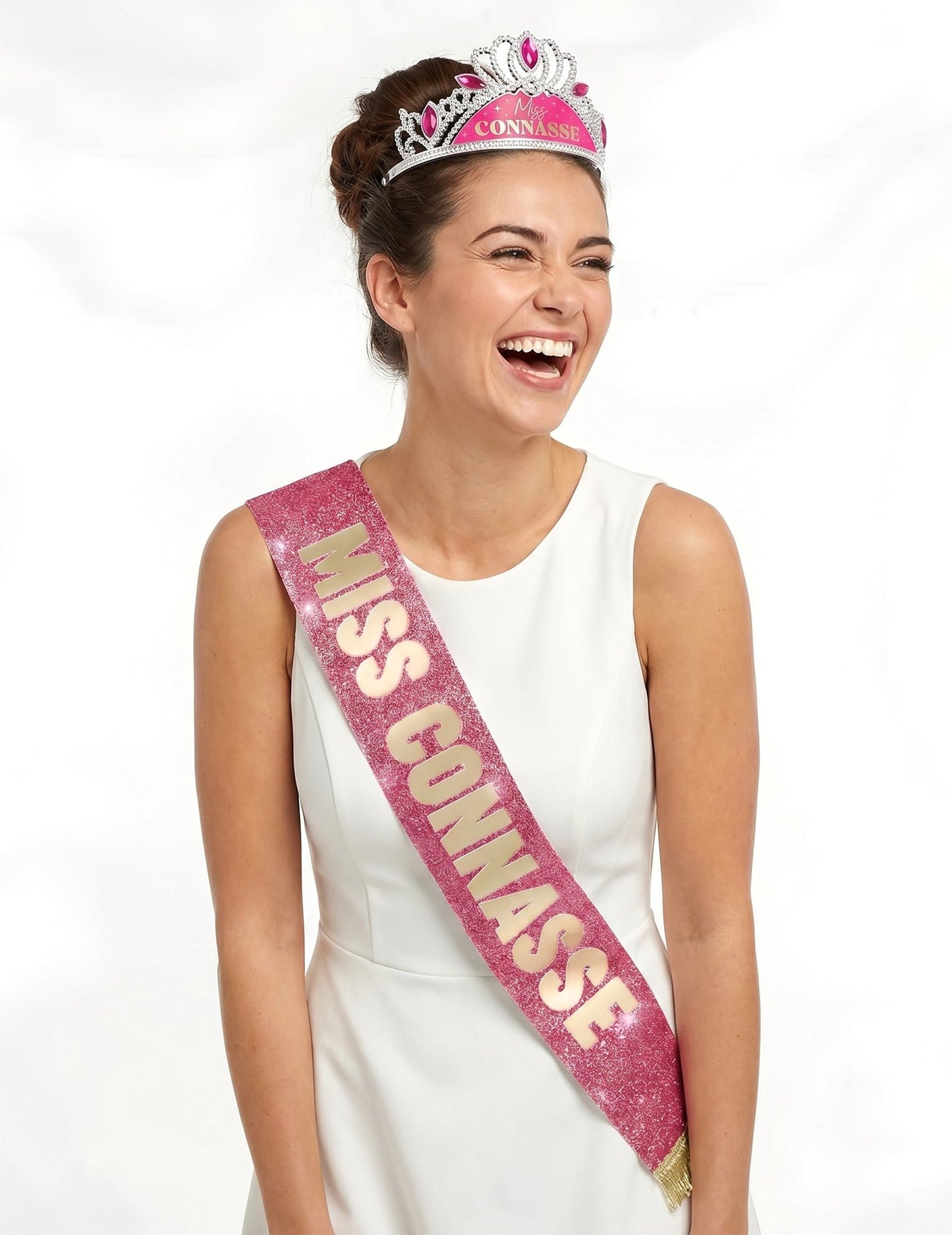 Set accesorii Miss Connasse: eșarfă și diademă