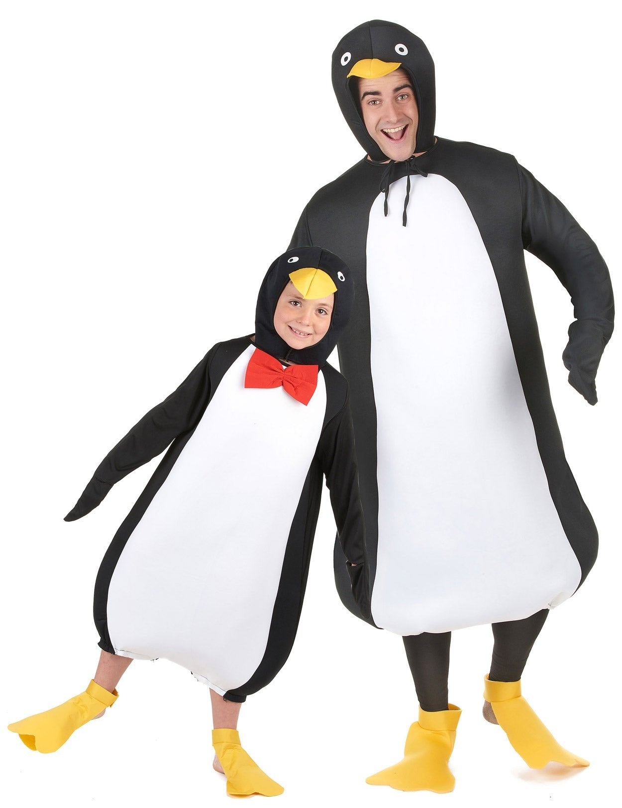 Costum de cuplu pinguin tată și fiu