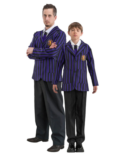 Costum pentru tată și fiu Uniforma Nevermore Wednesday™