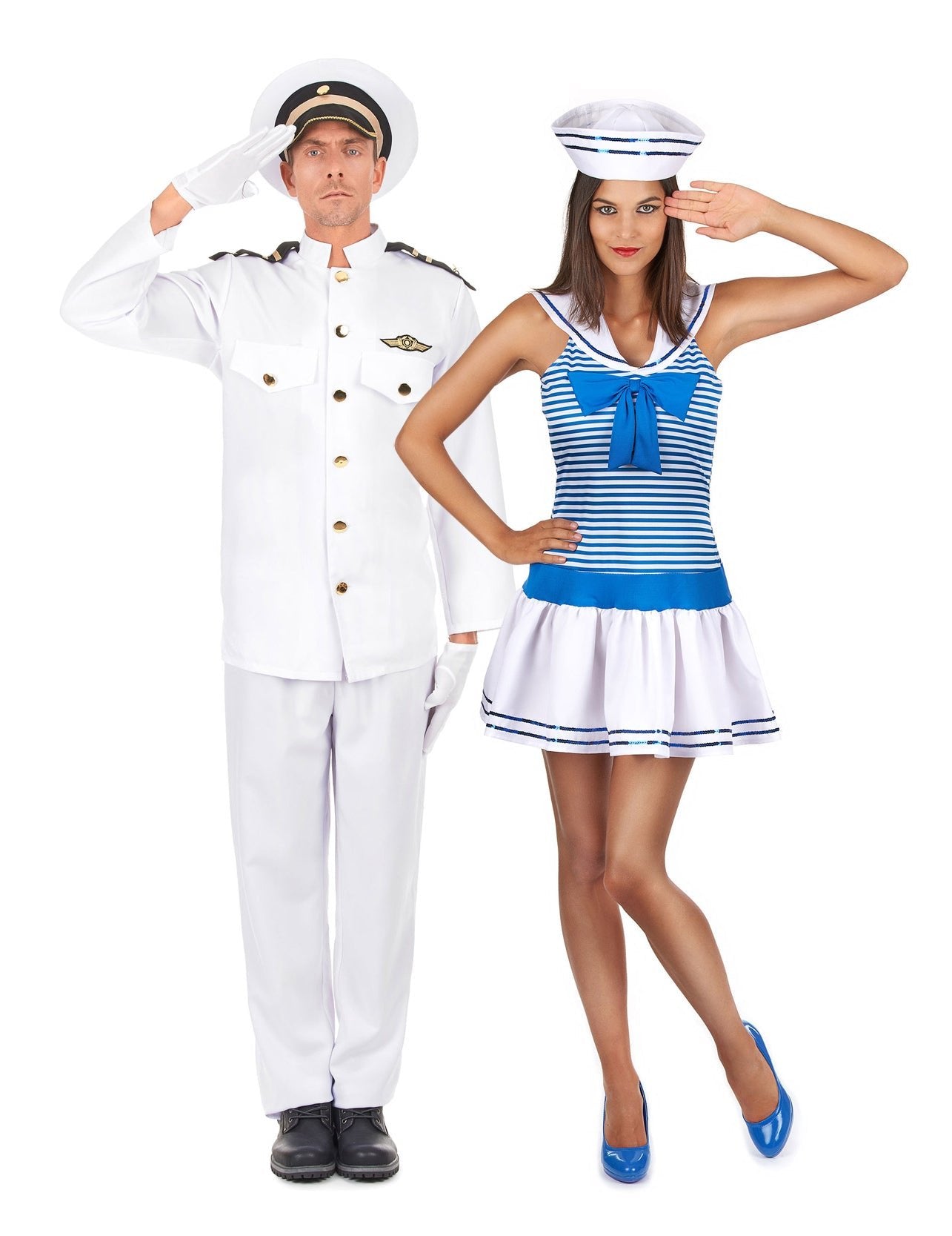 Costum de cuplu marinar pentru adulți