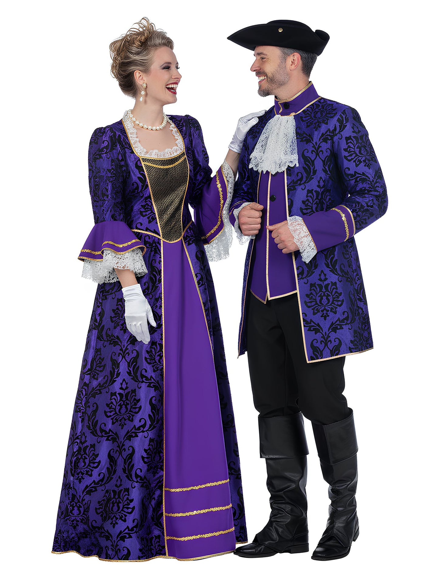 Costum de marchiz baroc pentru cuplu, adult