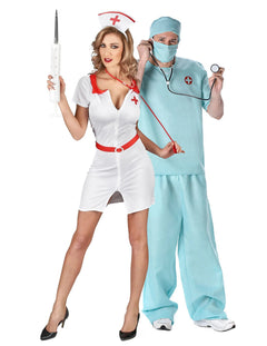 Costume de infirmiere și doctor pentru cuplu
