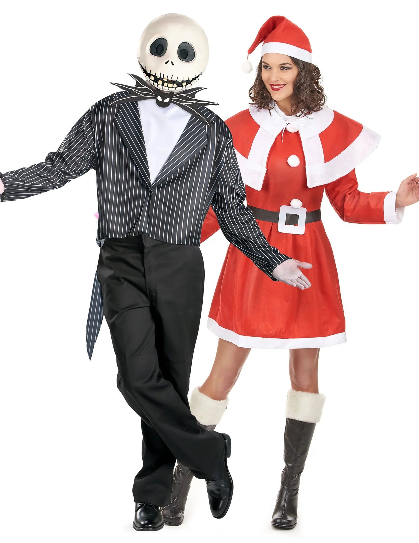 Costum de cuplu Jack Skellington™ și Mama Crăciun pentru adulți