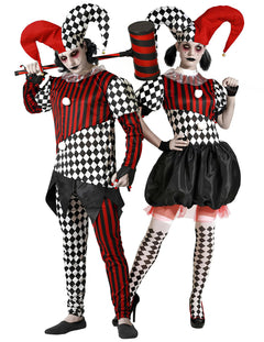 Costume de clovn malefic pentru cupluri