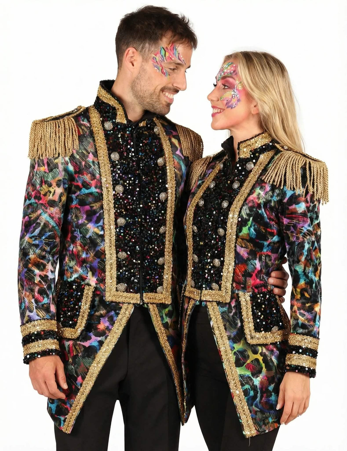 Costum de cuplu jachetă fluo premium pentru adulți