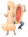 Costum gonflabil de cuplu pentru adulți, penis și vulvă