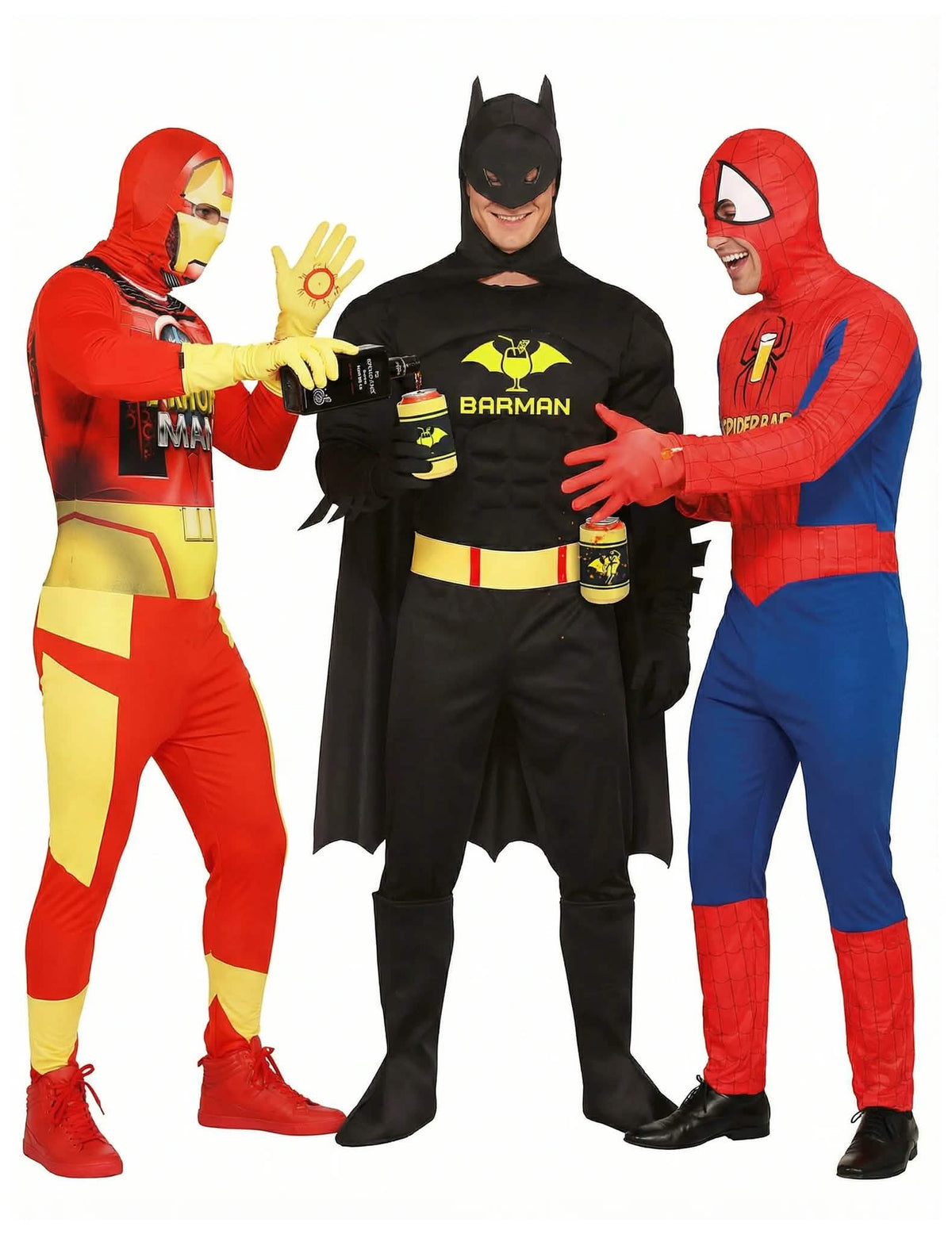 Costum de grup amuzant supererou adult