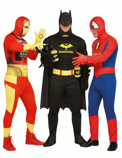 Costum de grup amuzant supererou adult