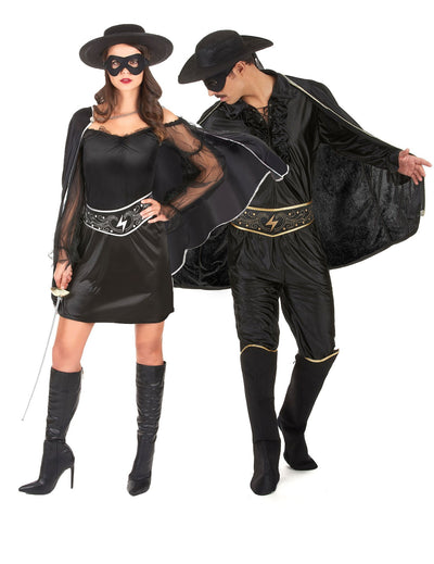 Costum de cuplu justițieri mascați