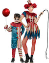 Costum de cuplu clovn colorat mamă și fiu pentru Halloween