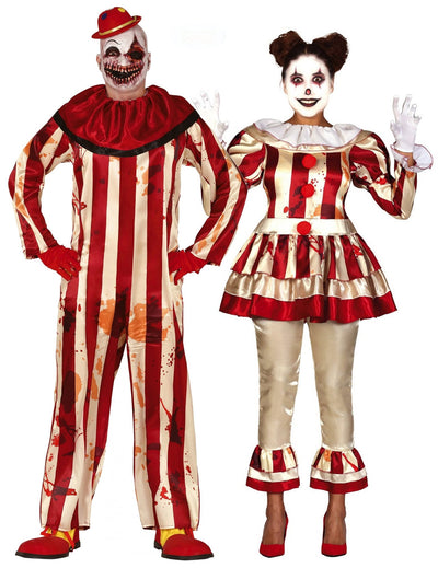 Costum de cuplu clovni terifianți pentru adulți