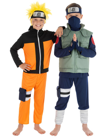 Costum de cuplu Naruto™ și Kakashi™ pentru copii