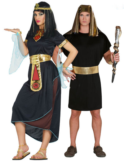 Costum de cuplu Cleopatra și Faraon pentru adulți