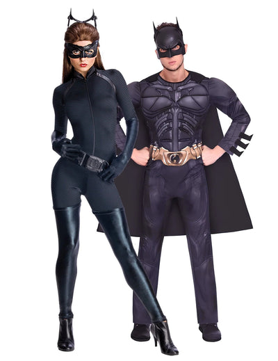Costum de cuplu Batman™ și Catwoman™ pentru adulți