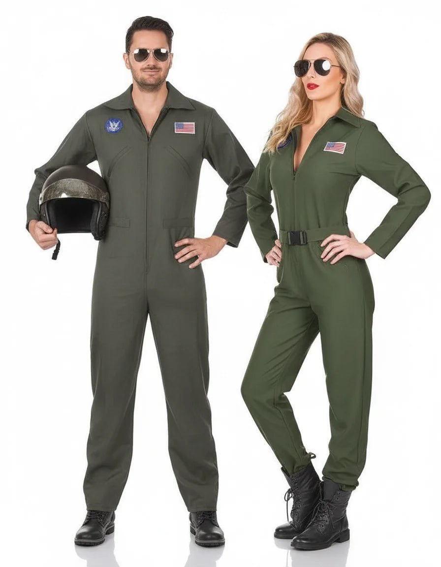 Set costum de pilot de avion pentru bărbați și femei