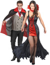 Costum de cuplu vampiri sângeroși de Halloween pentru adulți