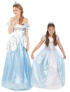 Costum de cuplu prințesă albastră mamă și fiică