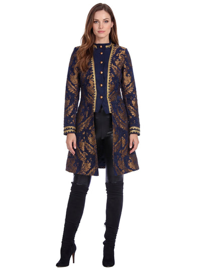 Déguisement de couple baroque bleue adulte