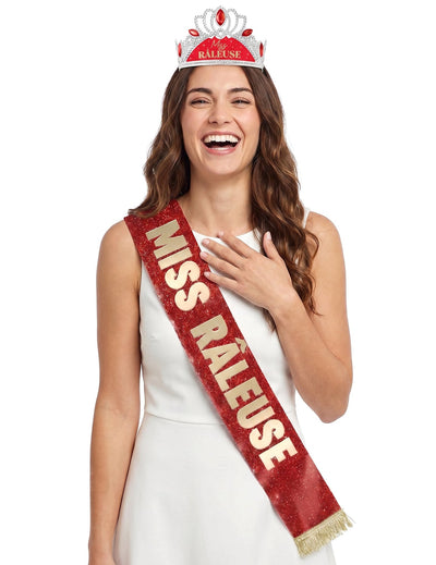 Set accesorii Miss Morocănoasa: eșarfă și diademă