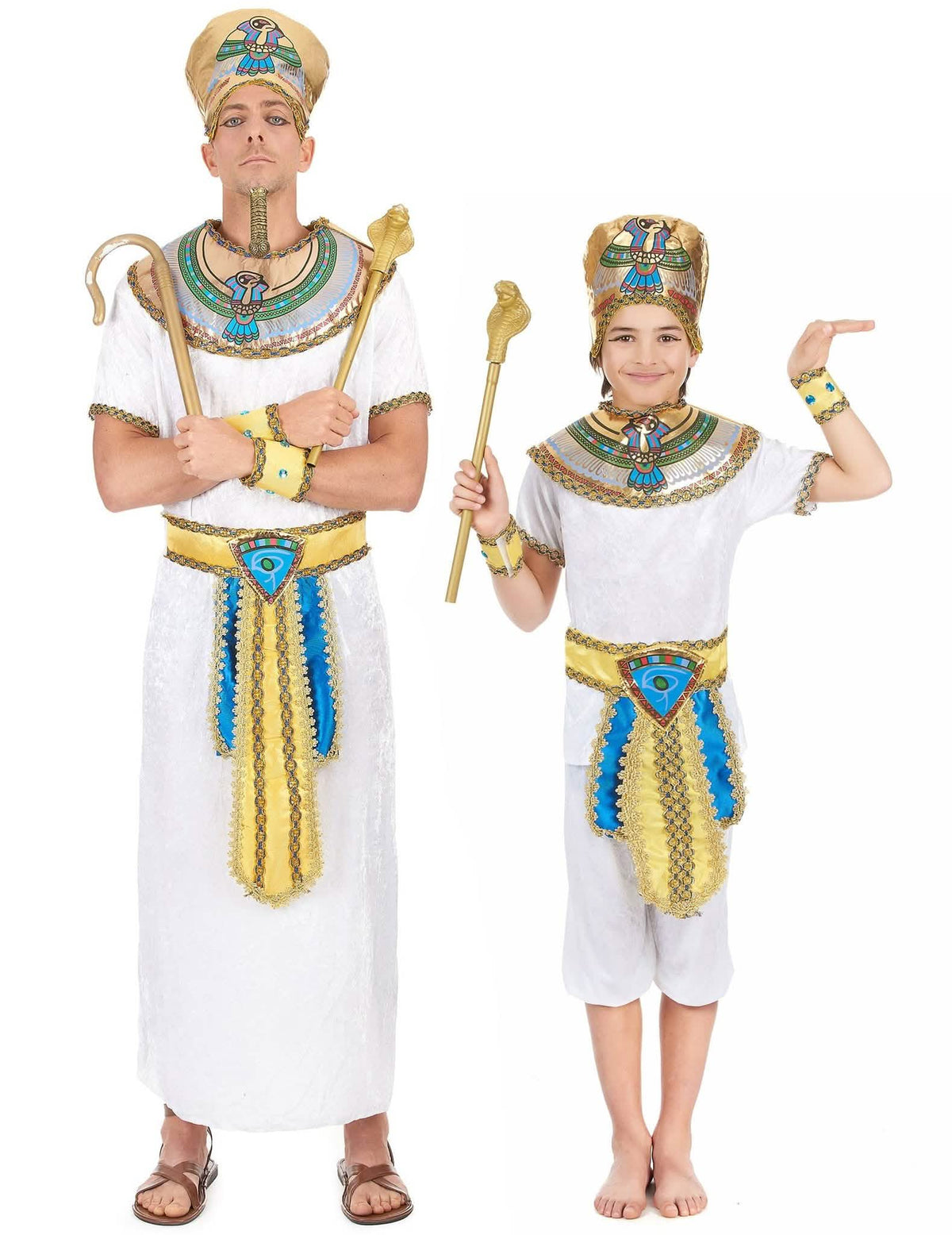 Costum de cuplu egiptean tată și fiu
